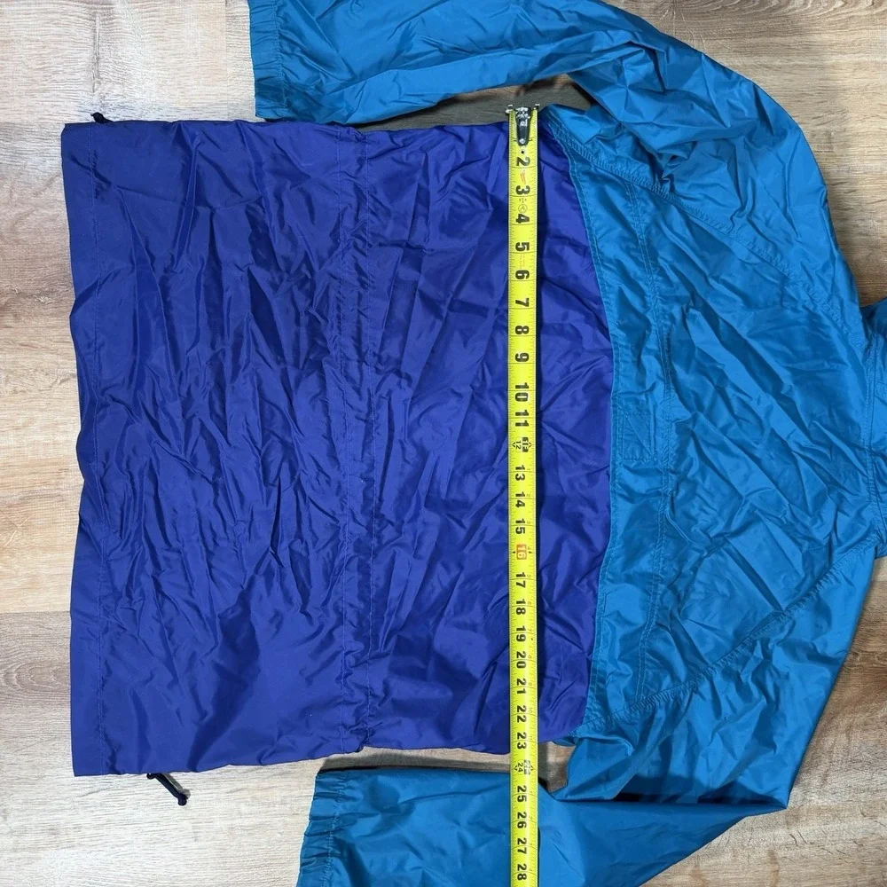 Columbia Vintage 90s Colorblock Windbreaker Womens Medium Jacket Packable Teal